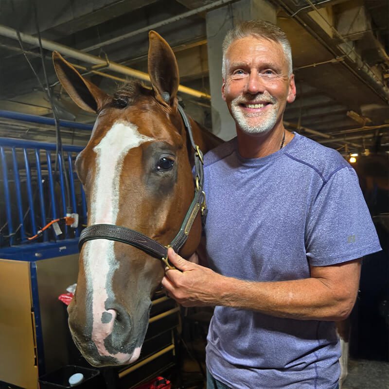 Dr Randy Van Maanen With Horse