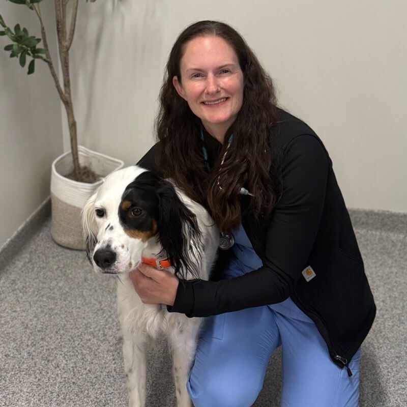 Dr Annie Biele With Dog Dr Annie Biele With Dog